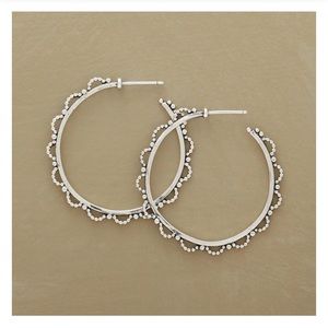 CURRENT Sundance Sterling Beaded Hoop Earrings